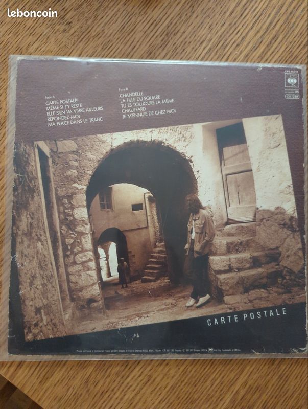 Vinyle 33t Francis cabrel - carte postale (image 2)