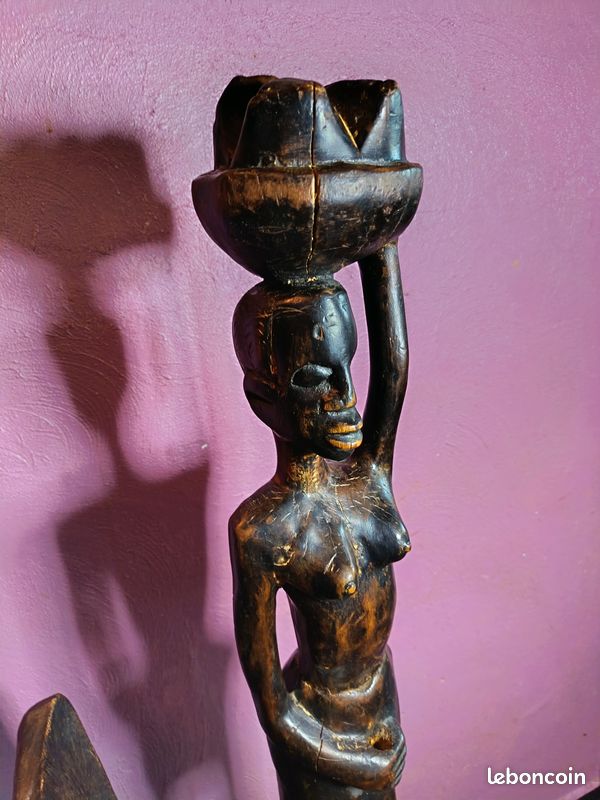 Statue africaine bois (image 2)