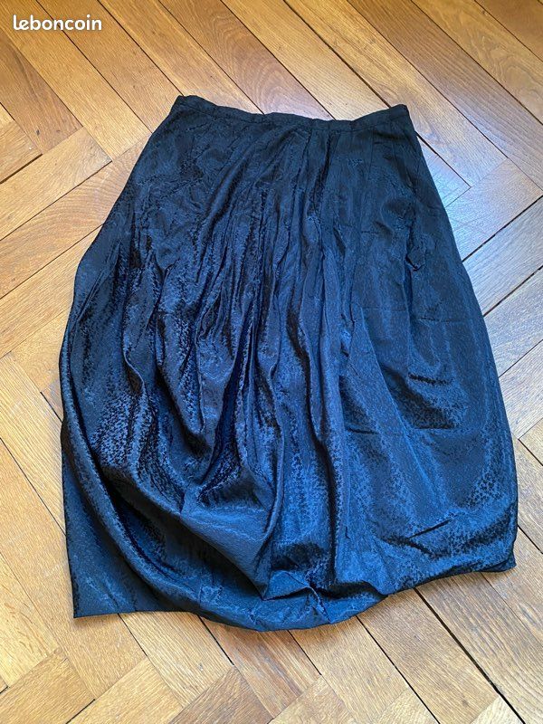 Jupe Cotélac Taille 40 Bleue - Style évasée Genou, Fermeture éclair, Lyocell, Occasion Très Bon état