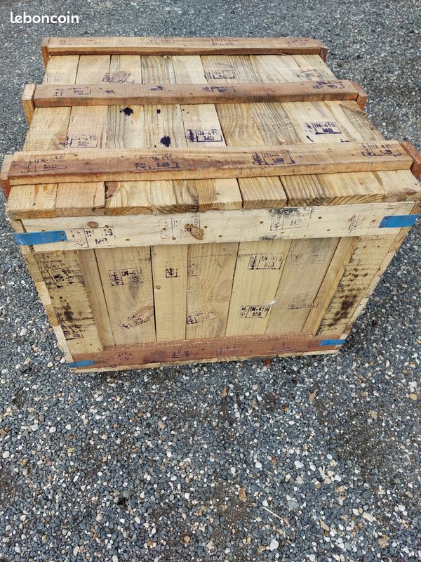 Caisse en bois avec couvercle XXL