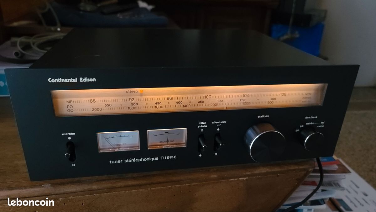 Tuner Hi-Fi Continental Edison TU9347 – AM/FM – Vintage Années 80 – Testé