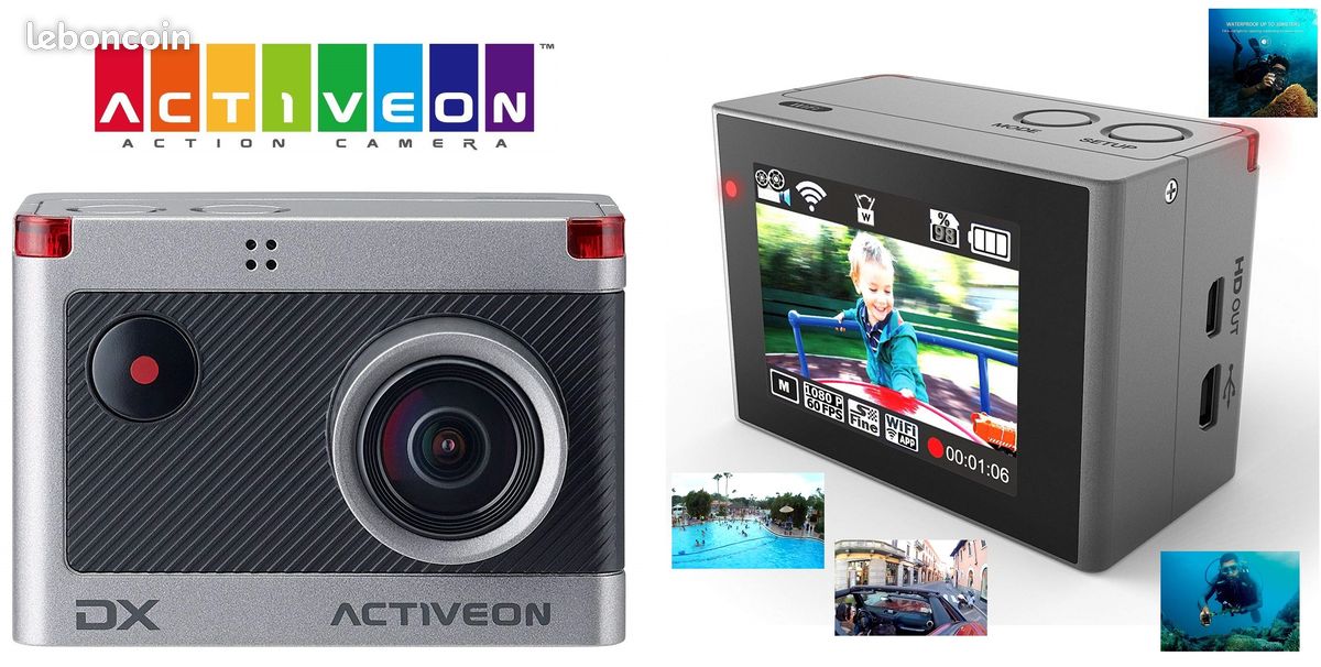 📸 Caméra Sport Activeon DX – Neuve (image 1)