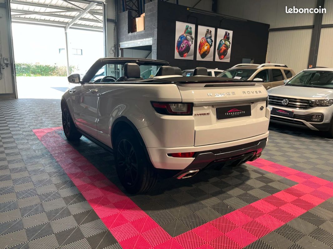 Land rover range rover evoque cabriolet 2.0 td4 180 cv 4wd bva9 hse + sièges à mémoire chauffants + bluetooth + caméra de recul + meridian (image 5)
