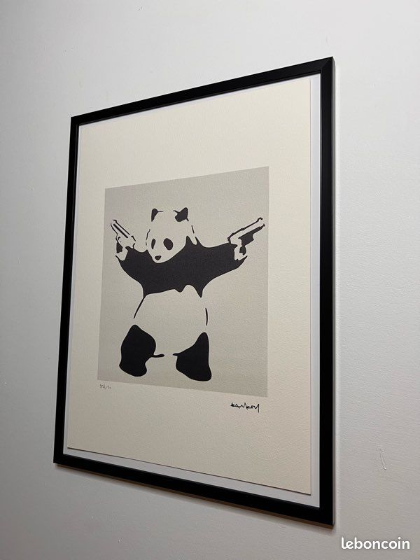 Lithographie Banksy Avec Certificat - Œuvre Encadrée, Street Art Collector