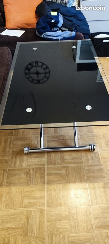 Table relevable En verre (image 5)