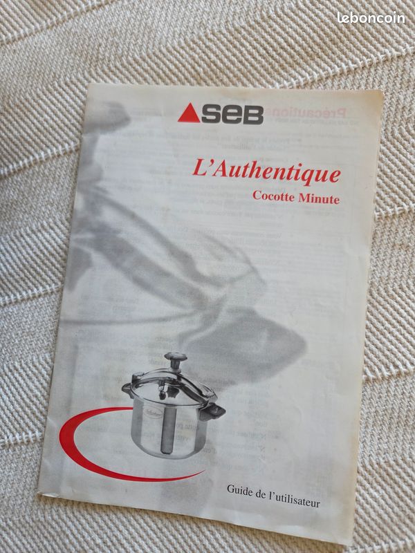 Cocotte-minute SEB vintage en aluminium (sans soupape