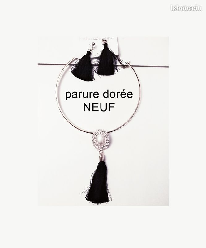 PARURES Fantaisie, belle qualités, rouge OU noir (image 2)