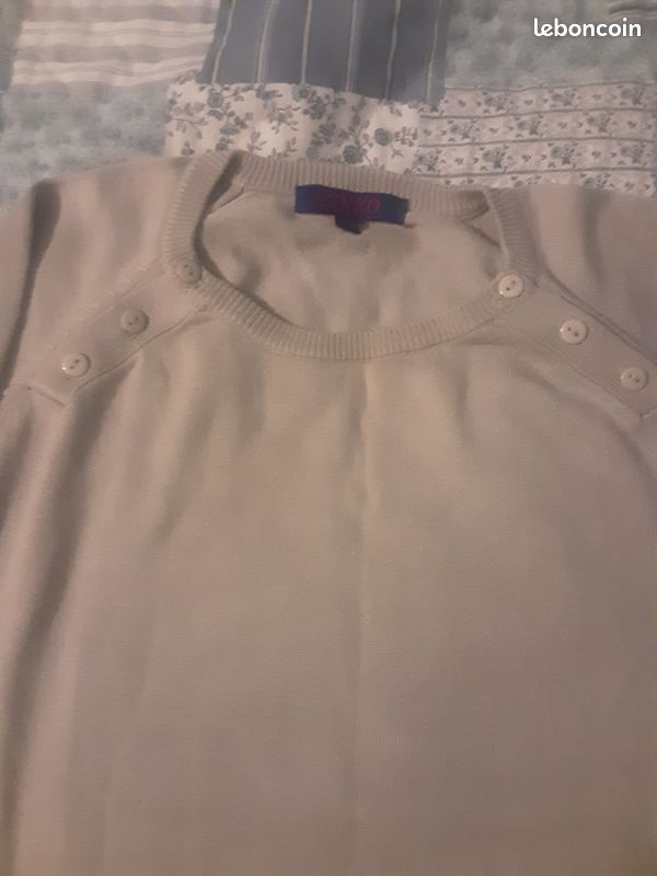 Pull gris clair demi-saison (image 2)