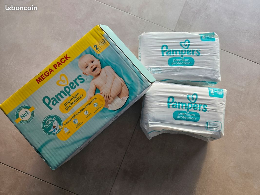 Couches Pampers taille 2 - Équipement bébé