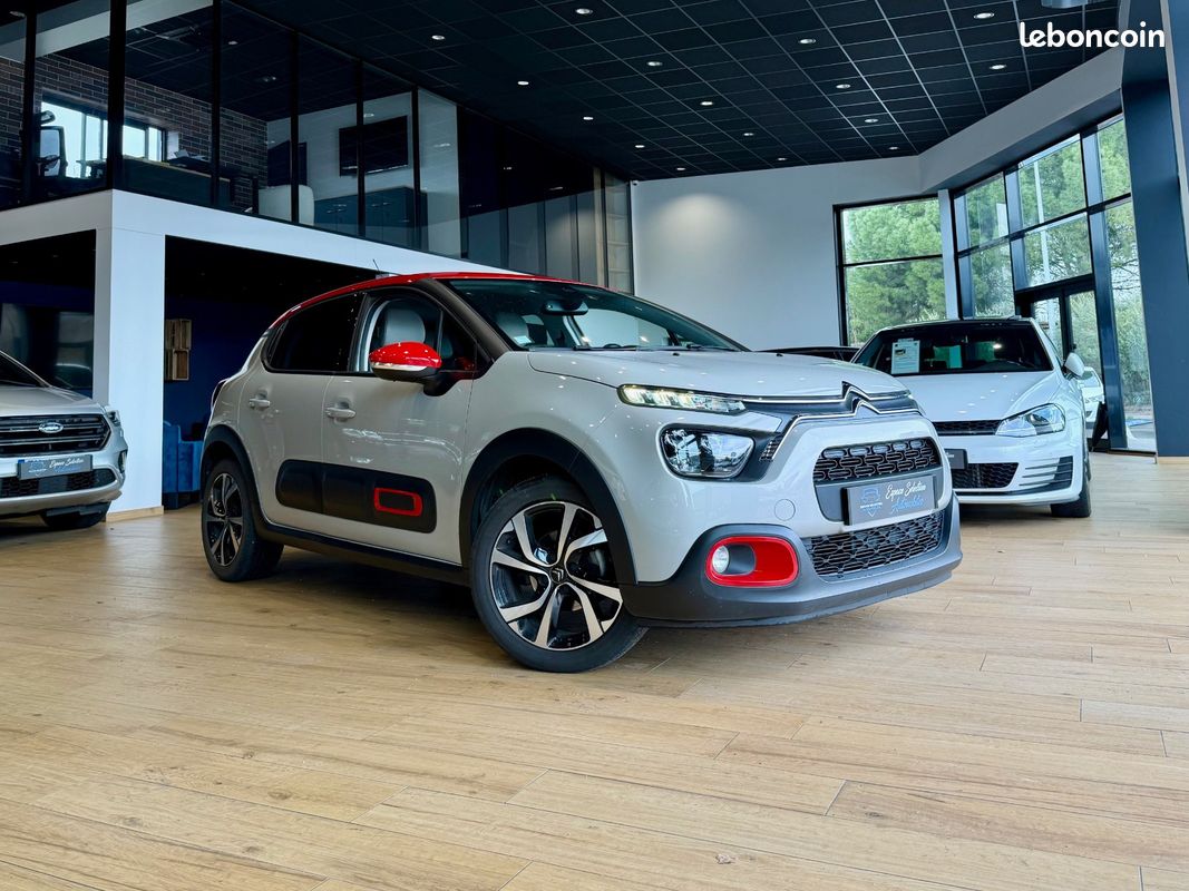 CITROEN C3 1.2 110 SS EAT6 Shine Pack FAIBLE KILOMETRAGE Boite Auto 170.67 EUROS/MOIS (image 1)