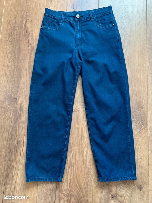 Pantacourt Jeans Kaporal 5 Sunset Femme - Taille W30 (40FR), Bleu, Excellent état Occasion