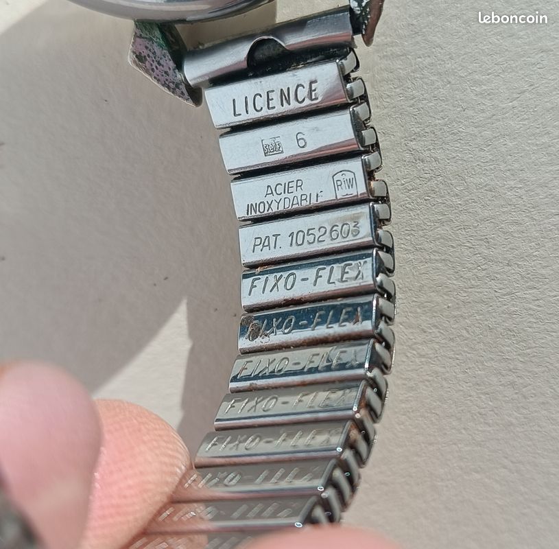 Bracelet De Montre Extensible Vintage Années 50/60 - Largeur 15 Mm, Plaqué Or, Neuf Avec étiquettes, Fabrication Française