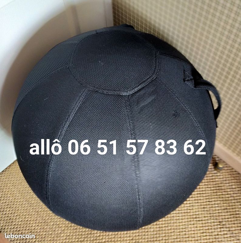 Balle assise ergonomique ballon ZEN noir (image 1)