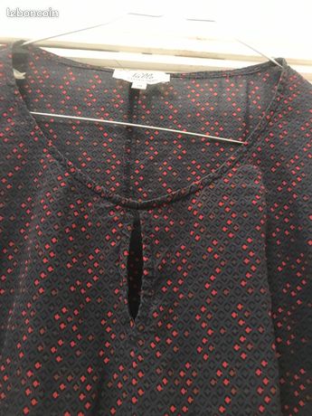 Pantalon bleu neuf taille 38 marque Gérard Darel avec laine étiqueté à