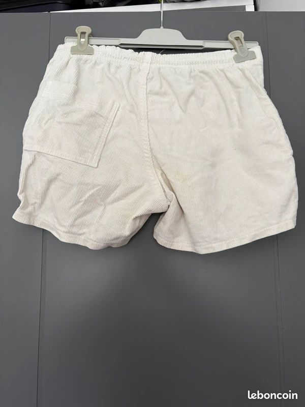 BOTCAM Short Décontracté Velours Côtelé Femme - Bermuda Taille Haute Avec Poches - Short Confortable Été