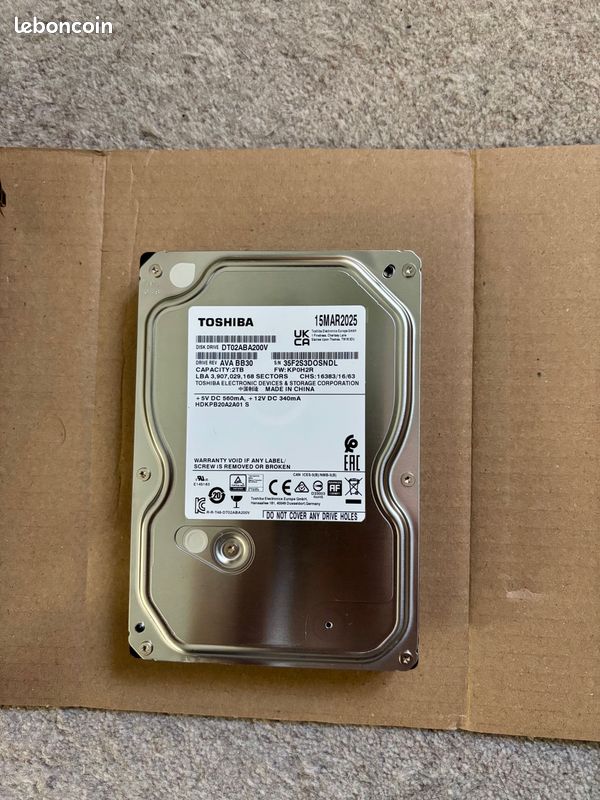 Disque Dur Toshiba VFS9-4022PL-WN1 - Reconditionné Par Le Vendeur - Garantie De Fonctionnement