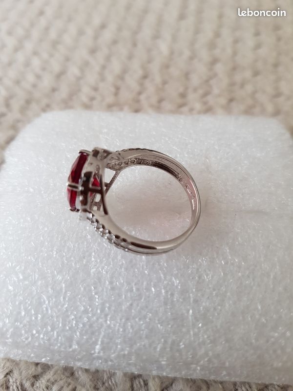 Bague en argent rhodie 925 (image 2)