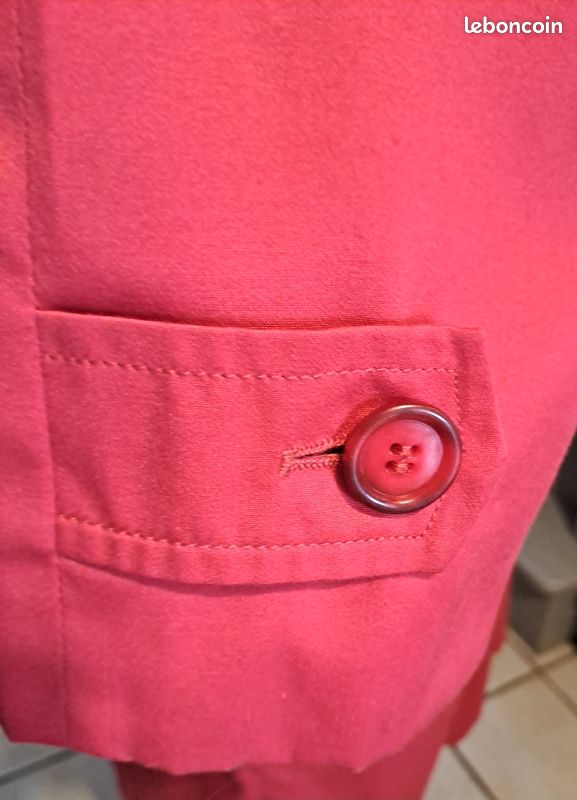 Gabardine femme T40 rouge (image 5)
