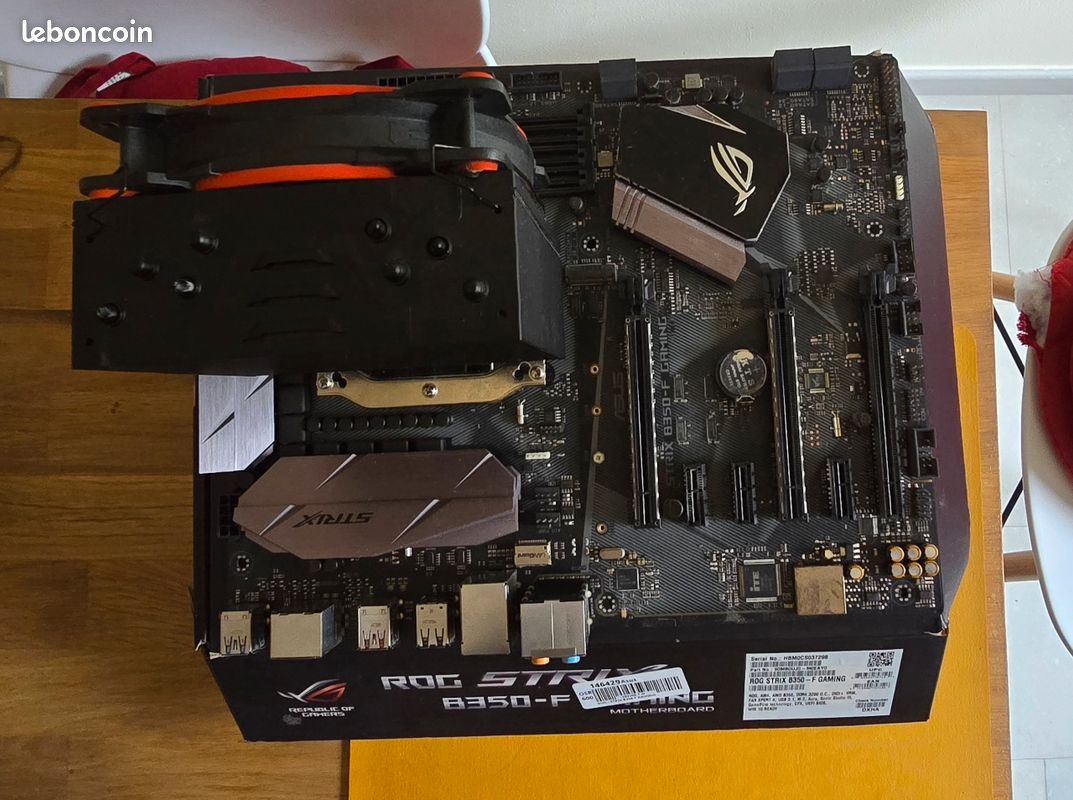 ⚠️ Kit upgrade complet AM4 – Ryzen 7 1800X + ROG Strix B350‑F + 
