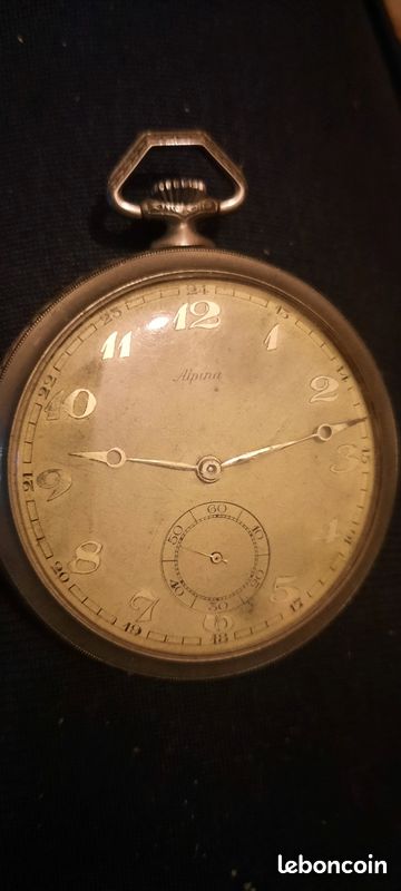 Montre ancienne gousset art déco Alpina (image 4)