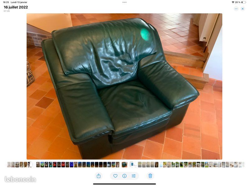 Canapé + 2 Fauteuils CUIR (image 5)