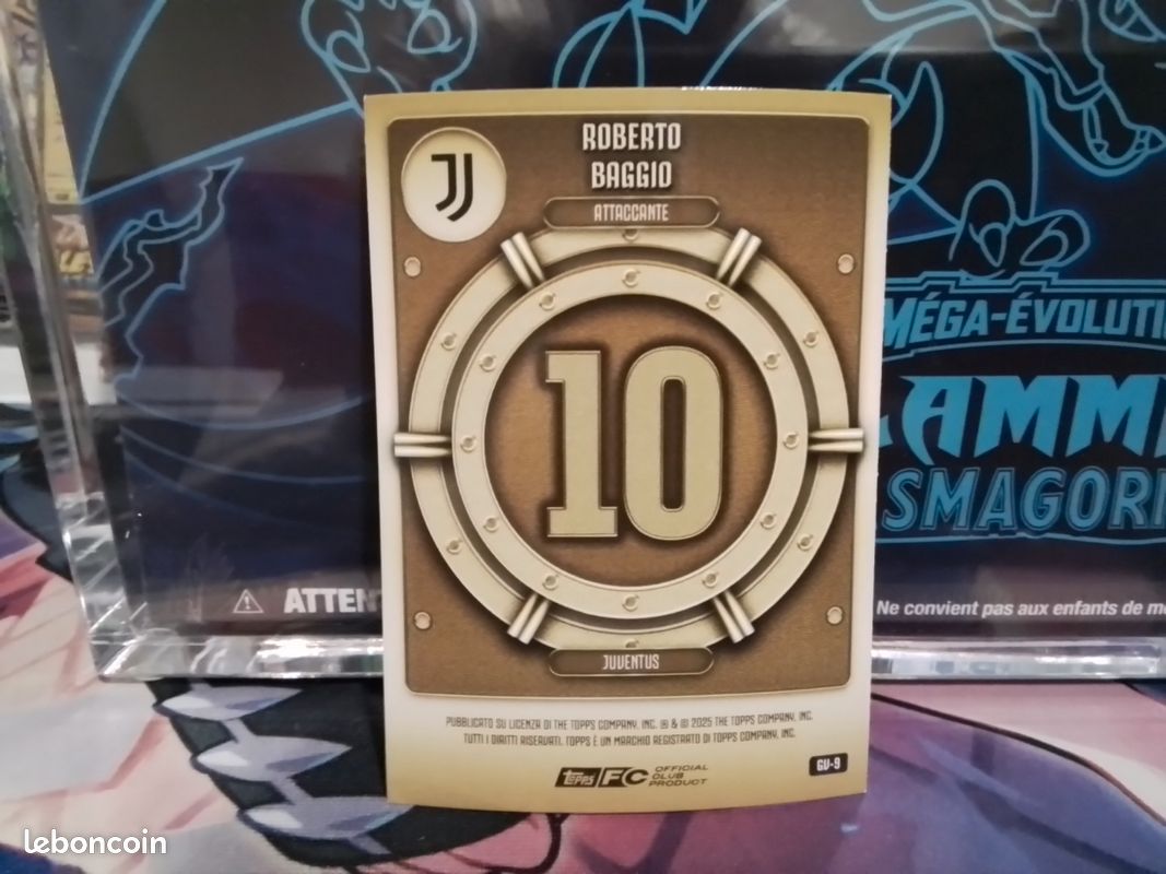 Sticker EUROFLASH Roberto Baggio Juventus #151 – Calcio 91 – Non Collé – Collector