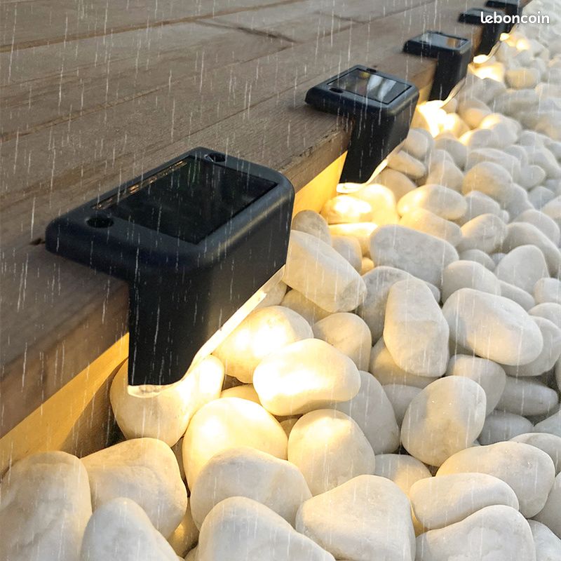 Lampe solaire LED pour escaliers, conforme à la norme IP65, imperméable, luminaire d'extérieur (image 4)