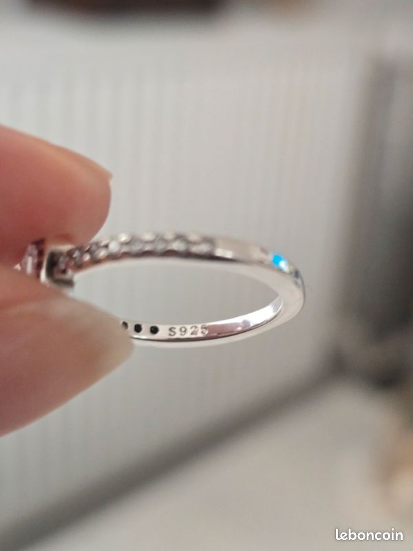 Bague Éternité En Argent Sterling 925 Avec Zirconium Cubique – Boîte Incluse – Silverly