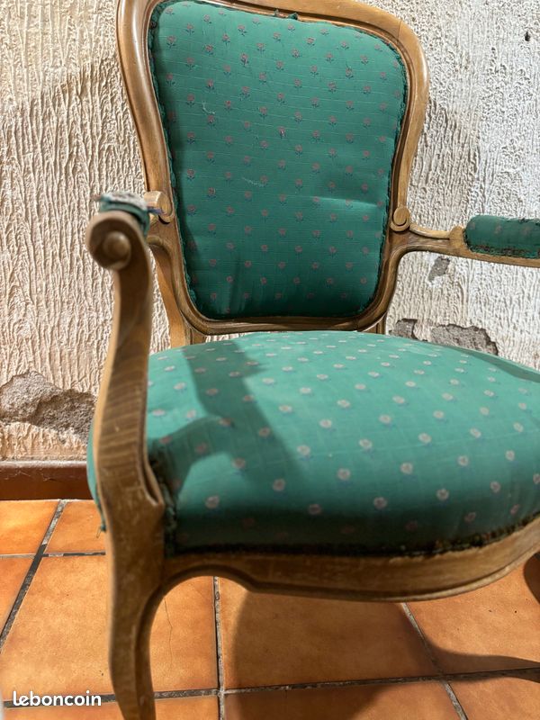 Fauteuil ancien vintage (image 3)