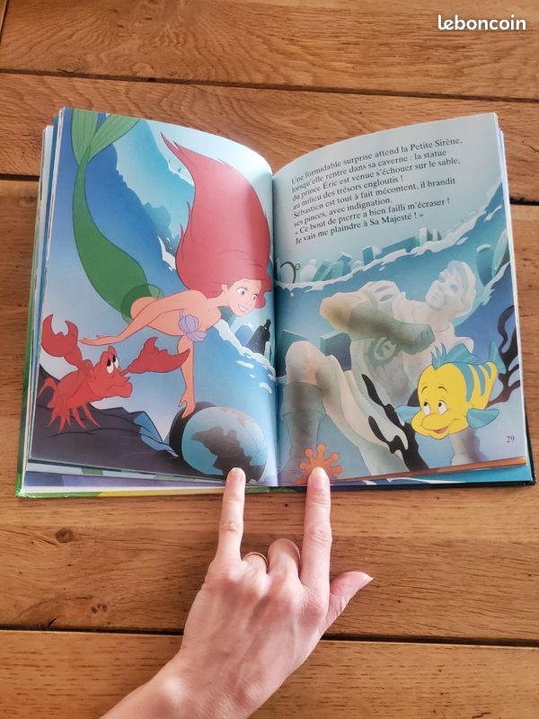Livre enfant vintage Disney La petite sirène 1994 (image 3)