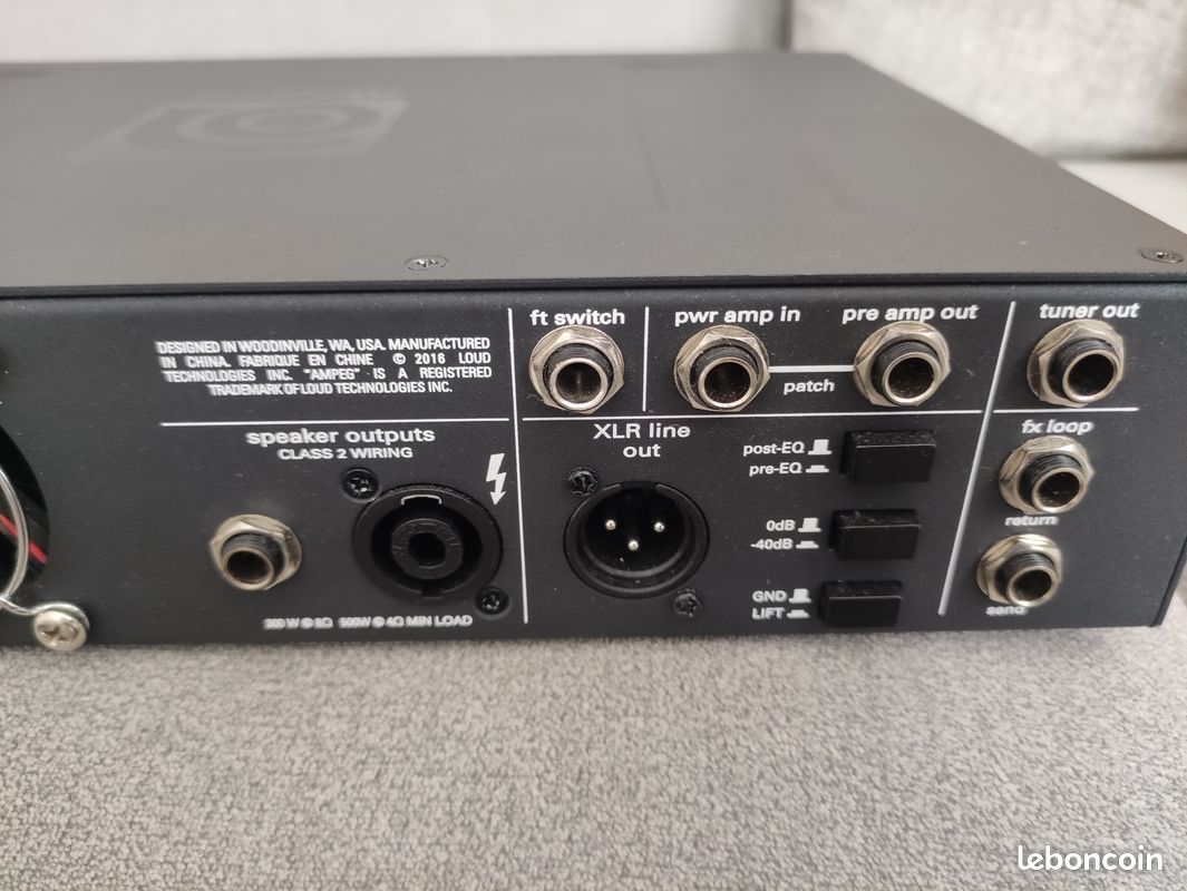 Tête d'ampli basse Ampeg portaflex PF-500 (image 2)