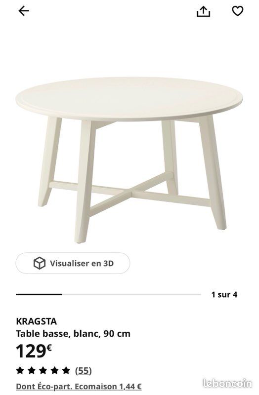 Table basse IKEA modèle KRAGSTA (image 3)