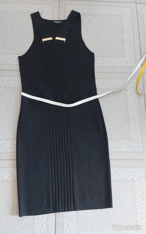 Robe Noire à Bretelles Femme - Taille L - Style Soirée/affaires - 101 Idées - Neuf Avec étiquette