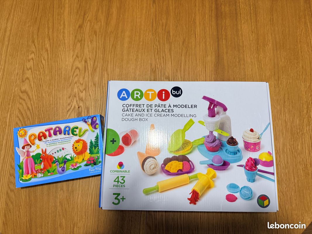 Coffret de pâte à Modeler gâteaux et Glaces Oxybyl + boite Patarev offerte (image 1)