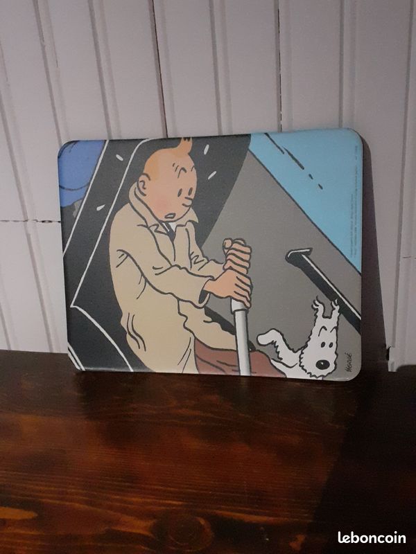 Tapis De Souris Tintin C4 – Figurine Tintin, Occasion, Pour Fans Du Reporter