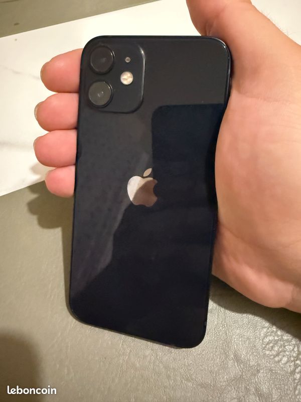 IPhone 12 Mini 64GB Noir Excellent État (image 1)