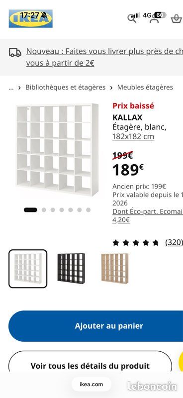 Meuble KALLAX ikea 32 cases (image 1)