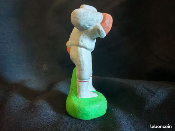 Santons - Fève - Santon de crèche - Meunier Boulanger - Socle vert clair