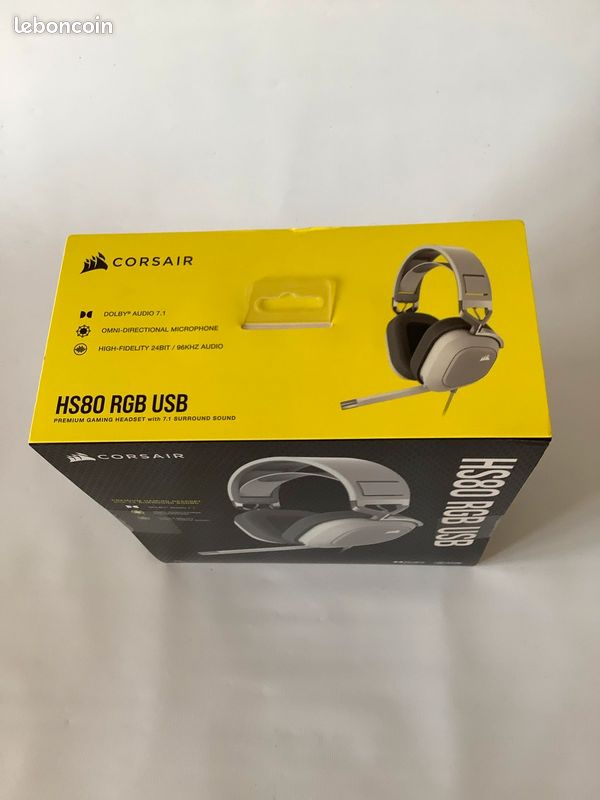 Casque Gaming Corsair HS80 RGB USB (image 2)