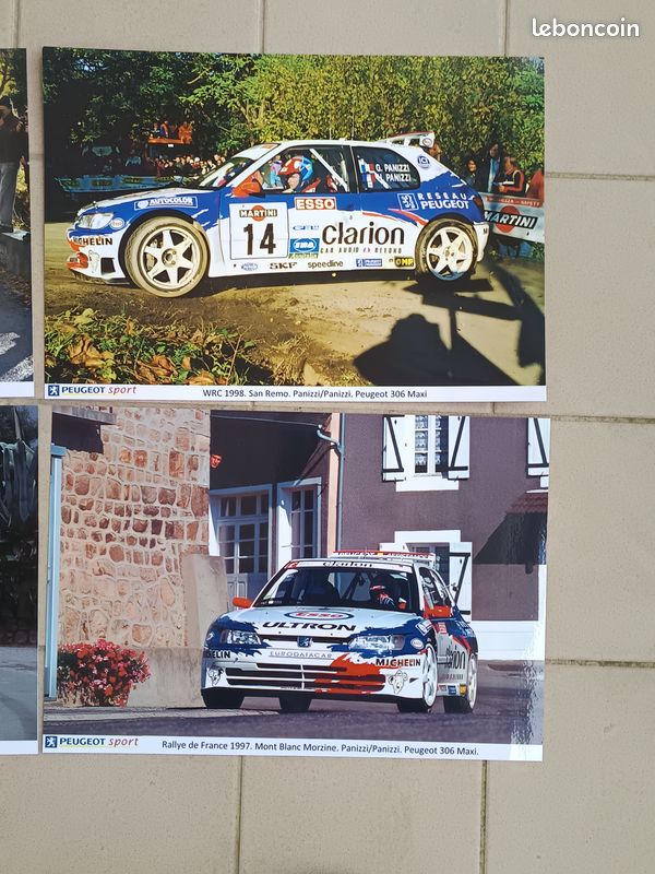 Poster Rallye Peugeot 306 Maxi Et 106 - Format 53x81 Cm, édition Italienne