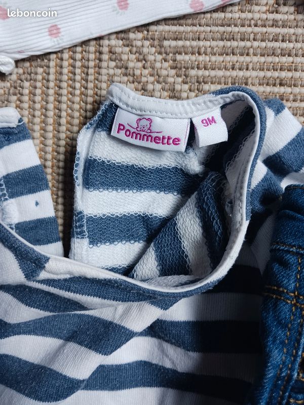 Ensemble 3 robes bébé fille 9 mois (image 6)