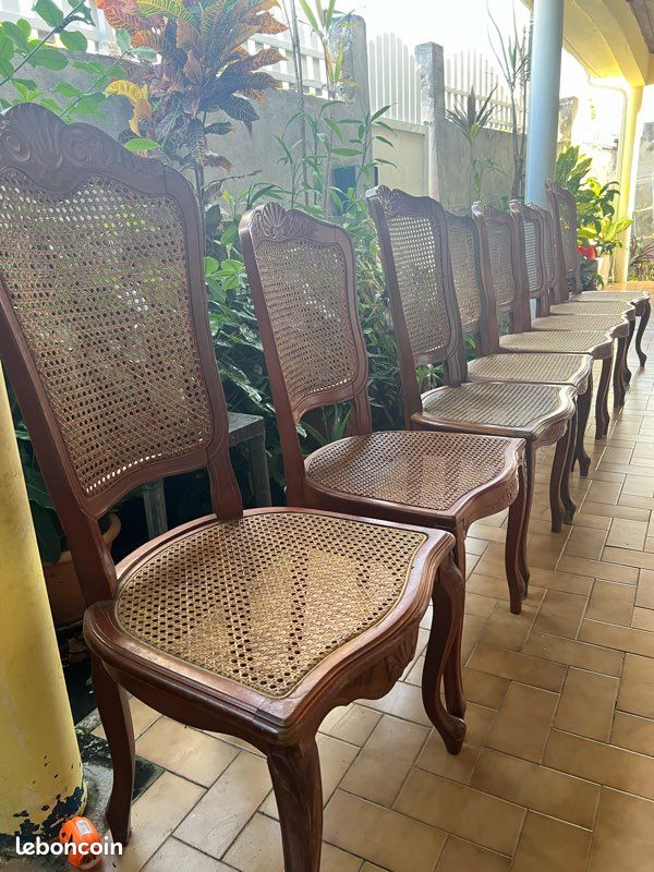 Atelier Vime | Série de quatre chaises en rotin