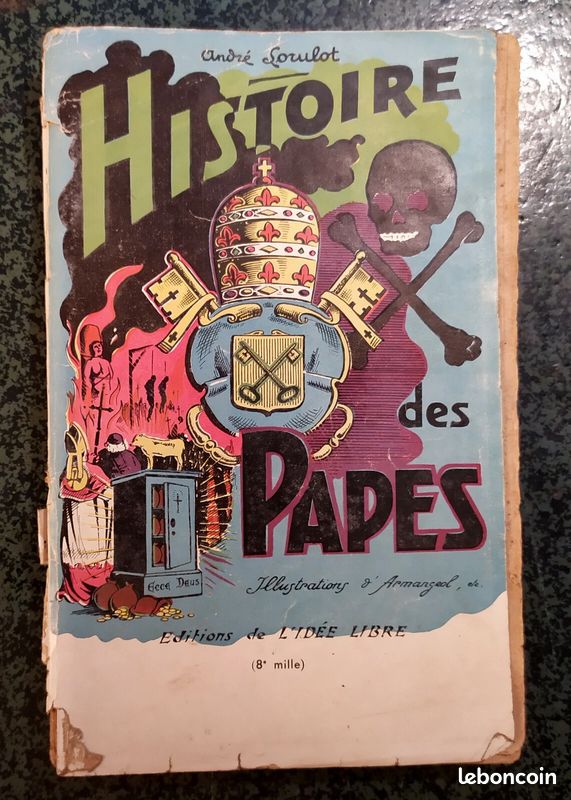 HISTOIRE DES PAPES ANDRE LORULOT CRIMES IMPOSTURES illustrations 1939 EO (image 1)