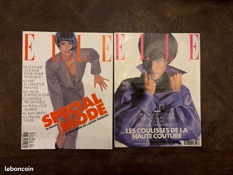 2 magazines Elle - Mars 1991 (image 1)