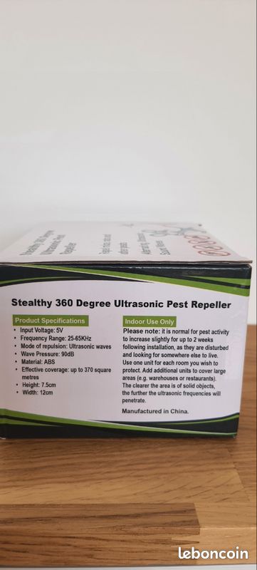 Répulsif ultrason 360°- NEUF (image 7)