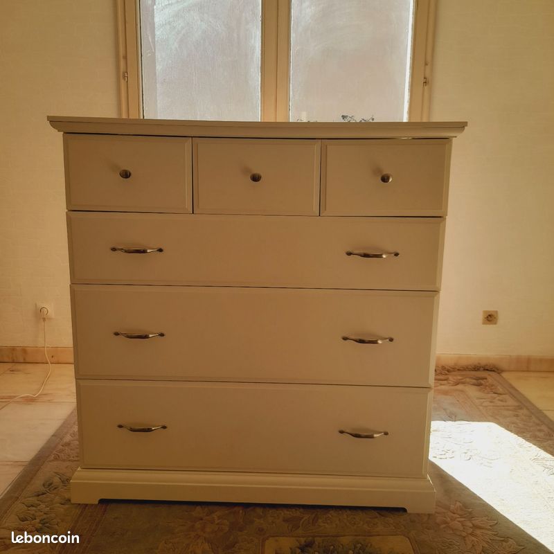 Grande commode 6 toiroirs 112 cm d'hauteur (image 3)