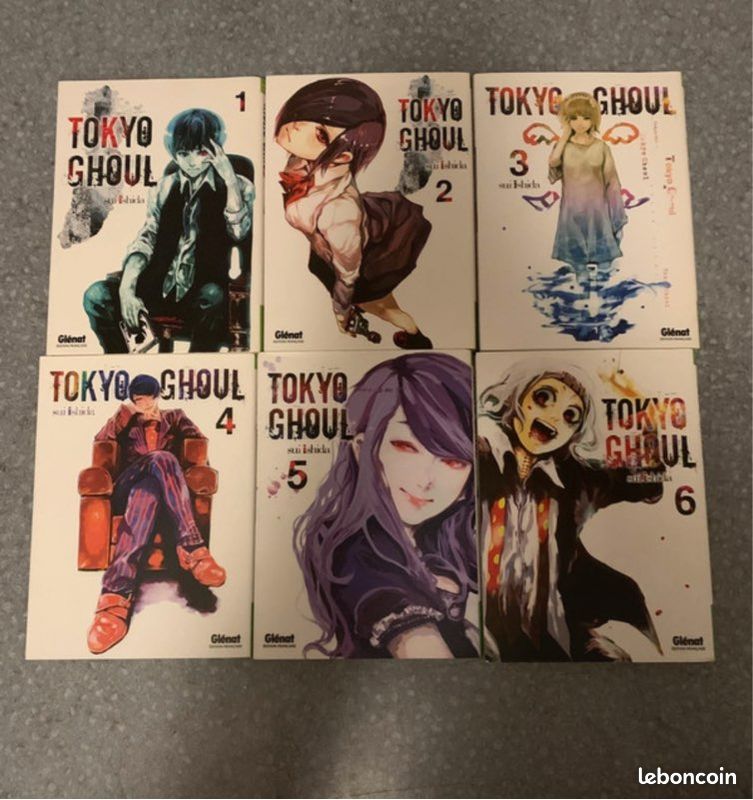 Tokyo Ghoul – Tomes 1 à 6 (Glénat) (image 1)