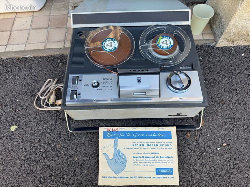 Magnétophone à bandes vintage Grundig TK 1400 – pour collection ou restauration - Photo, audio & vidéo