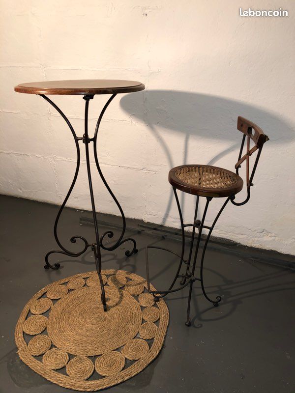 Jolie table de bistro + chaise 🪑 (image 2)