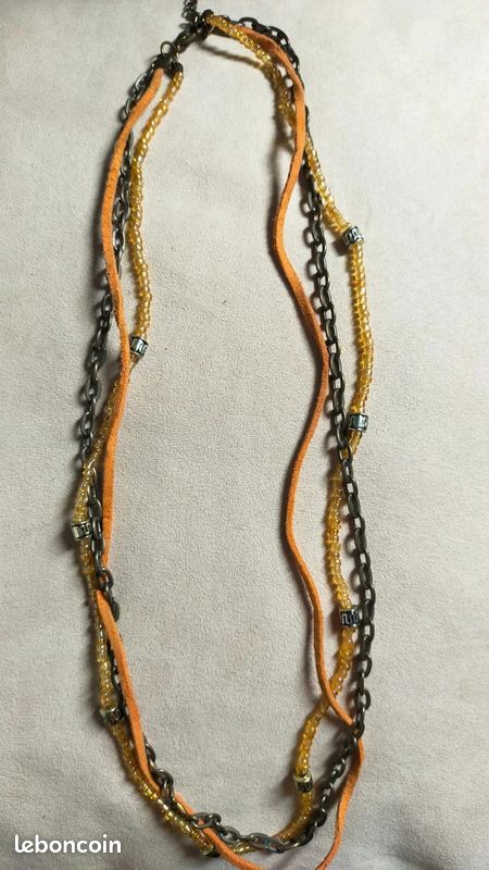 Collier De Perles En Bois Multirang - 40 à 70 Cm - Style Boho Chic - Taille Unique - Marron Naturel